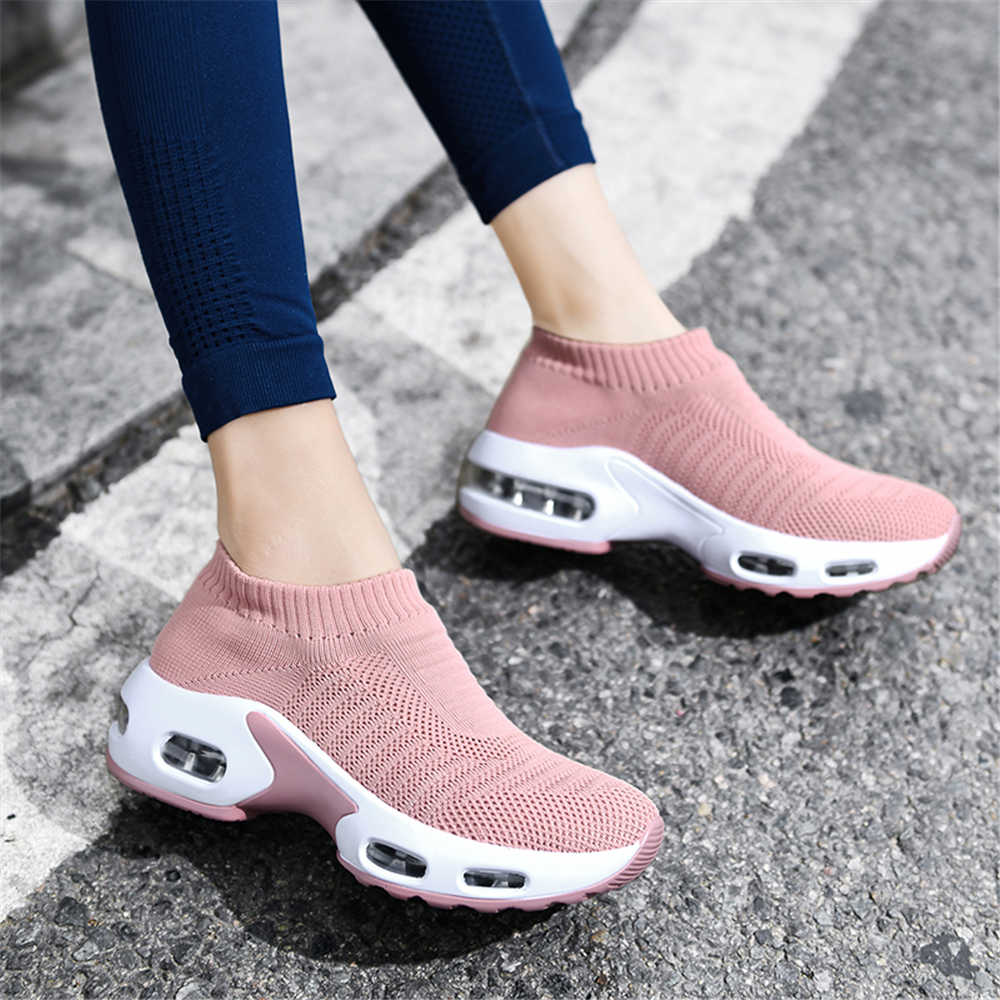 Running Shoes Women - Duże Rozmiary Buty Damskie na Obcasie