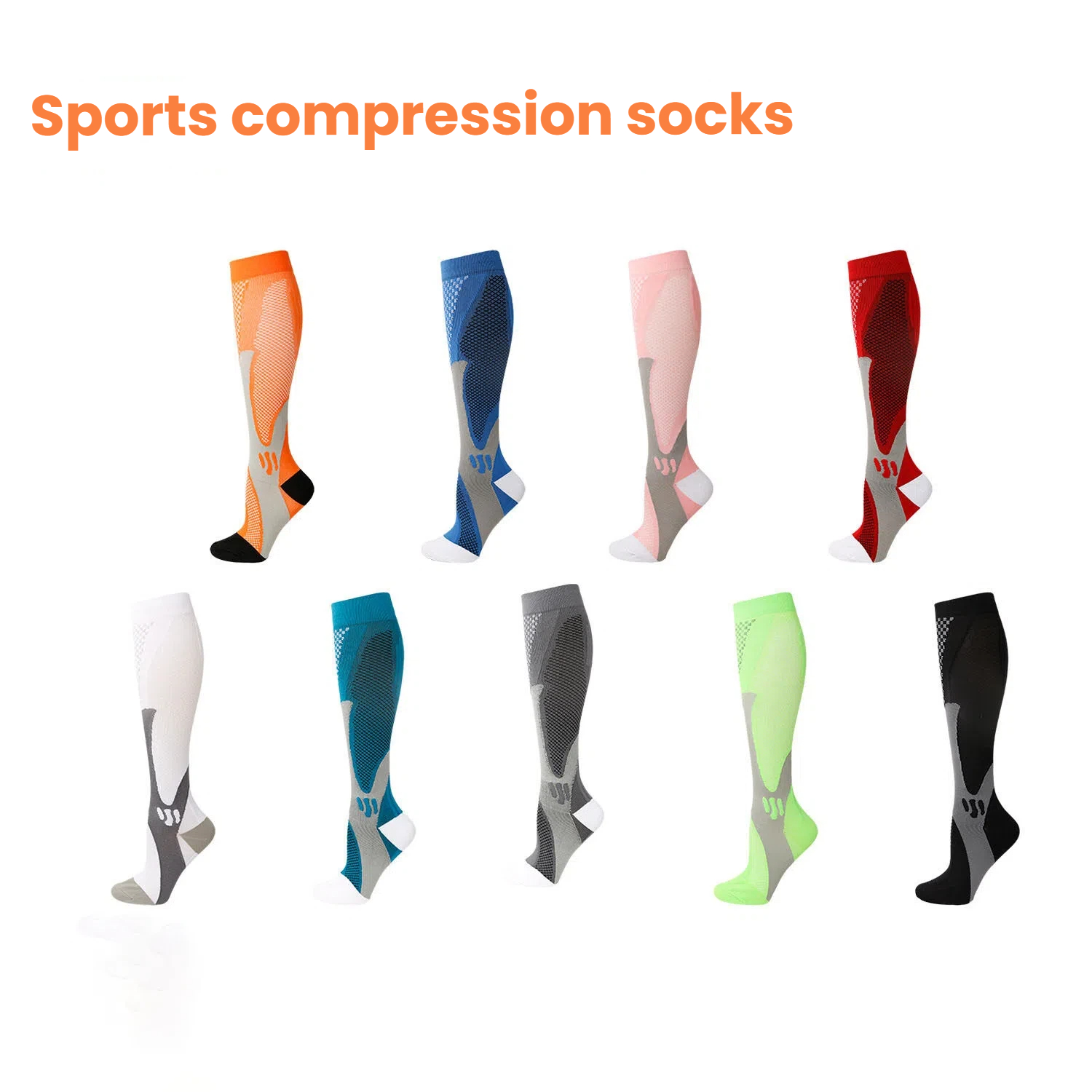 Sports Socks - Nylonowe skarpety kompresyjne transgraniczne dla mężczyzn