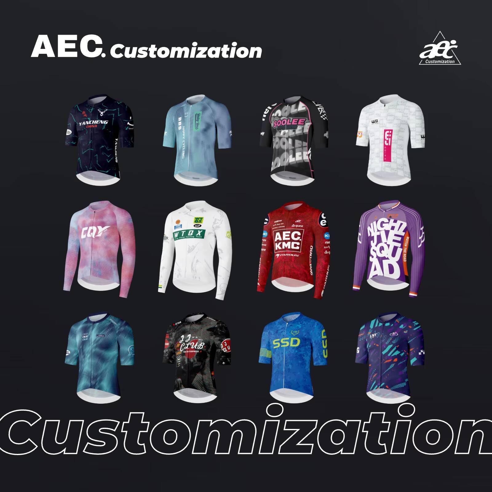 Race Bib - AEC.CYCLIST Personalizowane Koszulki Kolarskie z Własnym
