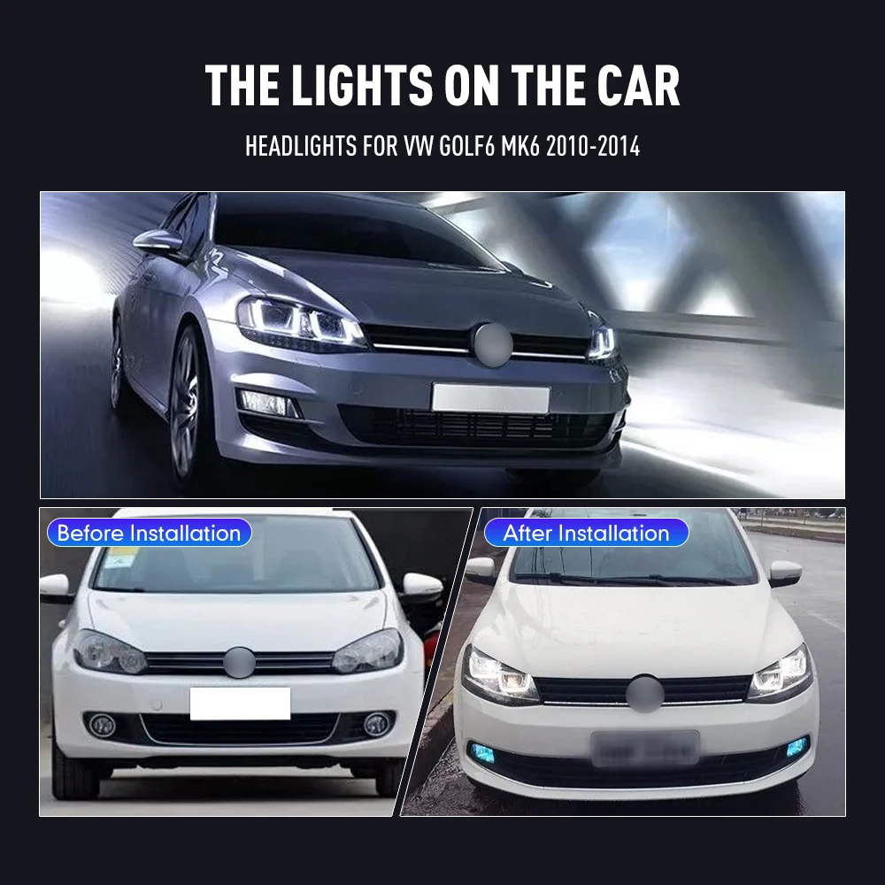 Running Headlamp - 2 szt. Lampy przednie do stylizacji