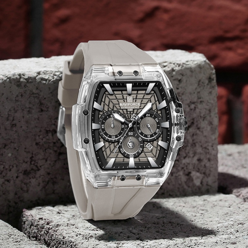 Running Watch - NF6113 NAVIFORCE Męski Wielofunkcyjny Zegarek Chronograf