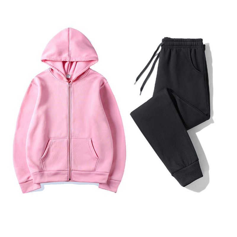 Joggers Pants - Męski zestaw: bluza z zamkiem do