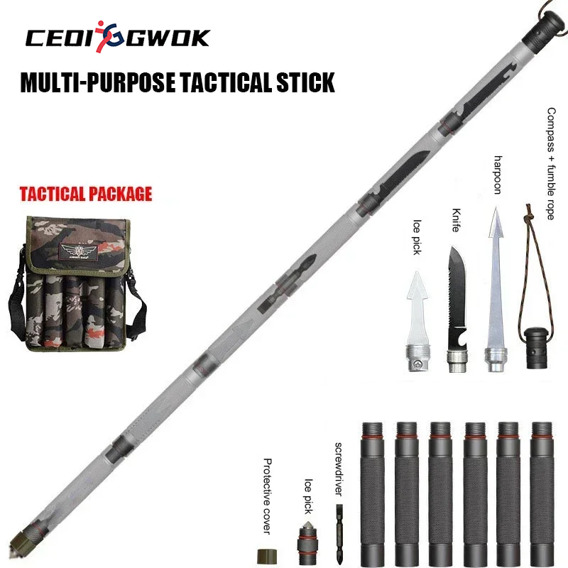 Trekking Pole Carbon - CEOI GWOK Kijki trekkingowe Wielofunkcyjne regulowane