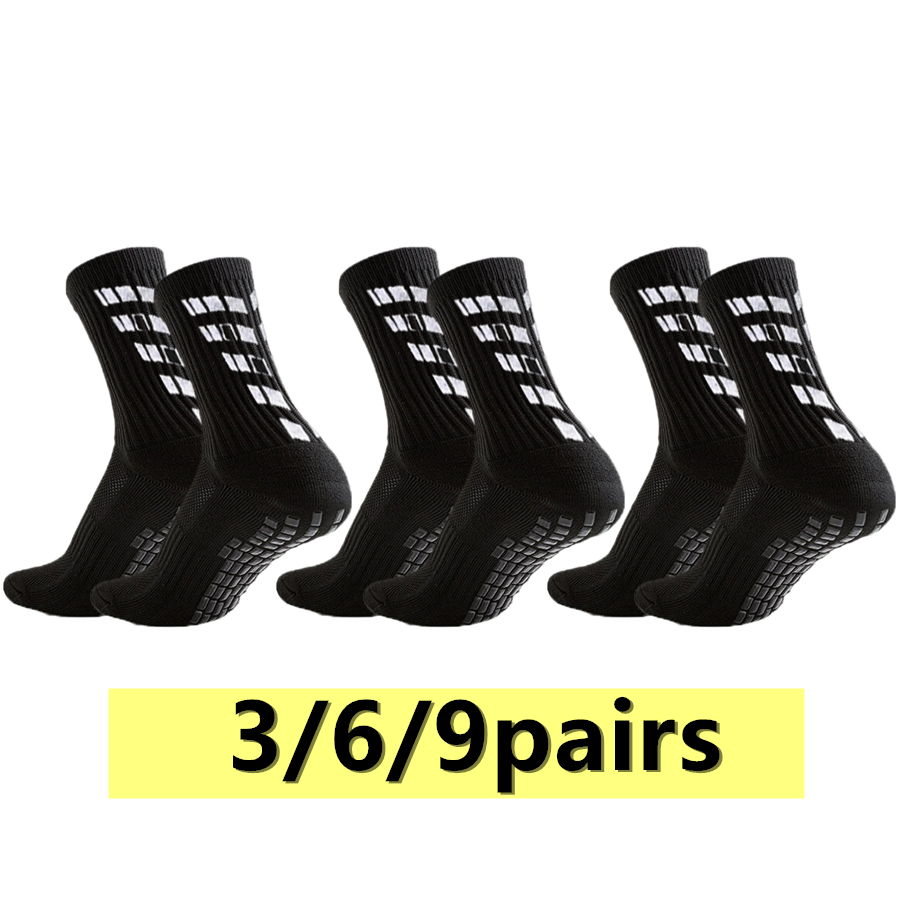 Sports Socks - 3/6/9 par męskich i damskich antypoślizgowych