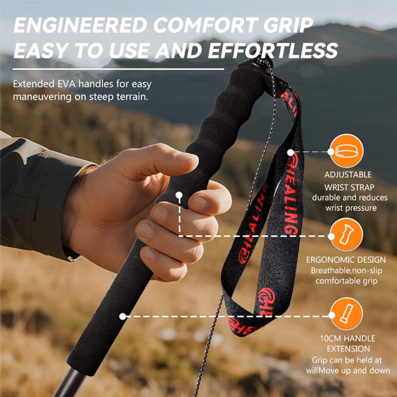 OKHEALING 110g Ultralekkie 5-s – Trekking Pole Carbon recenzja i cena